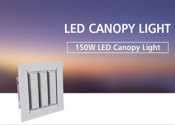 Outdoor LED Canopy Lights IP66 150w Wide Beam Angle Aluminum Lamp 5 Years Warranty