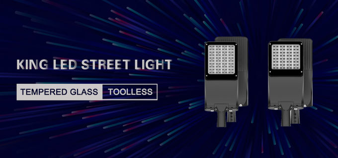 Ausgeglichener Glasdeckel LED StraßenlaterneMeanwell-Fahrer 50000 Stunden der Lebensdauer-0